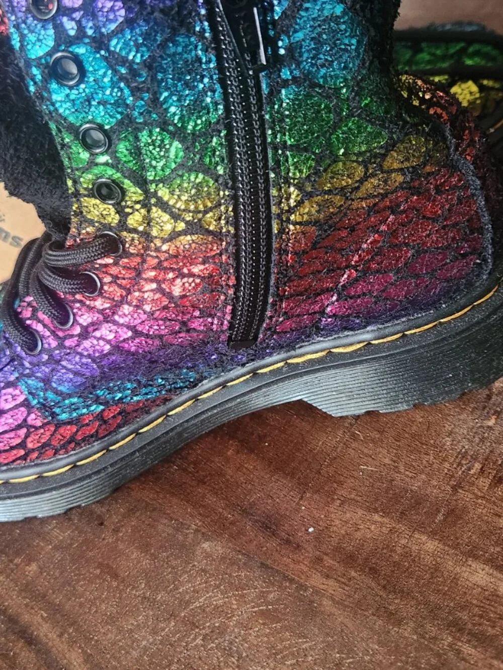 Kids Rainbow Dr. Martens